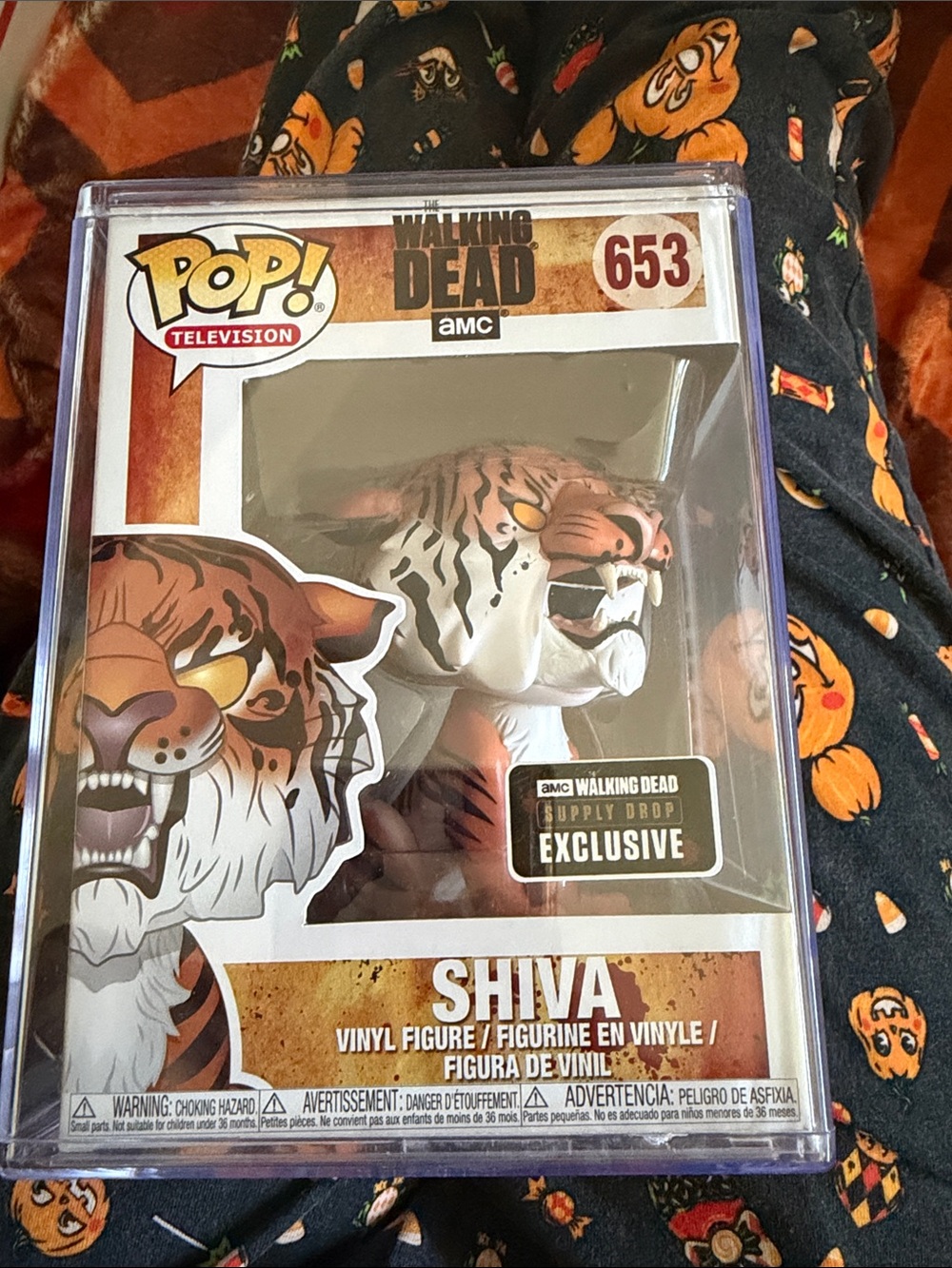 Funko Pop! The Walking Dead Shiva Vinyl Figure - Orange White Black